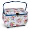 Dritz&#xAE; Bright Floral Medium Curved Sewing Basket With Tomato Pincushion